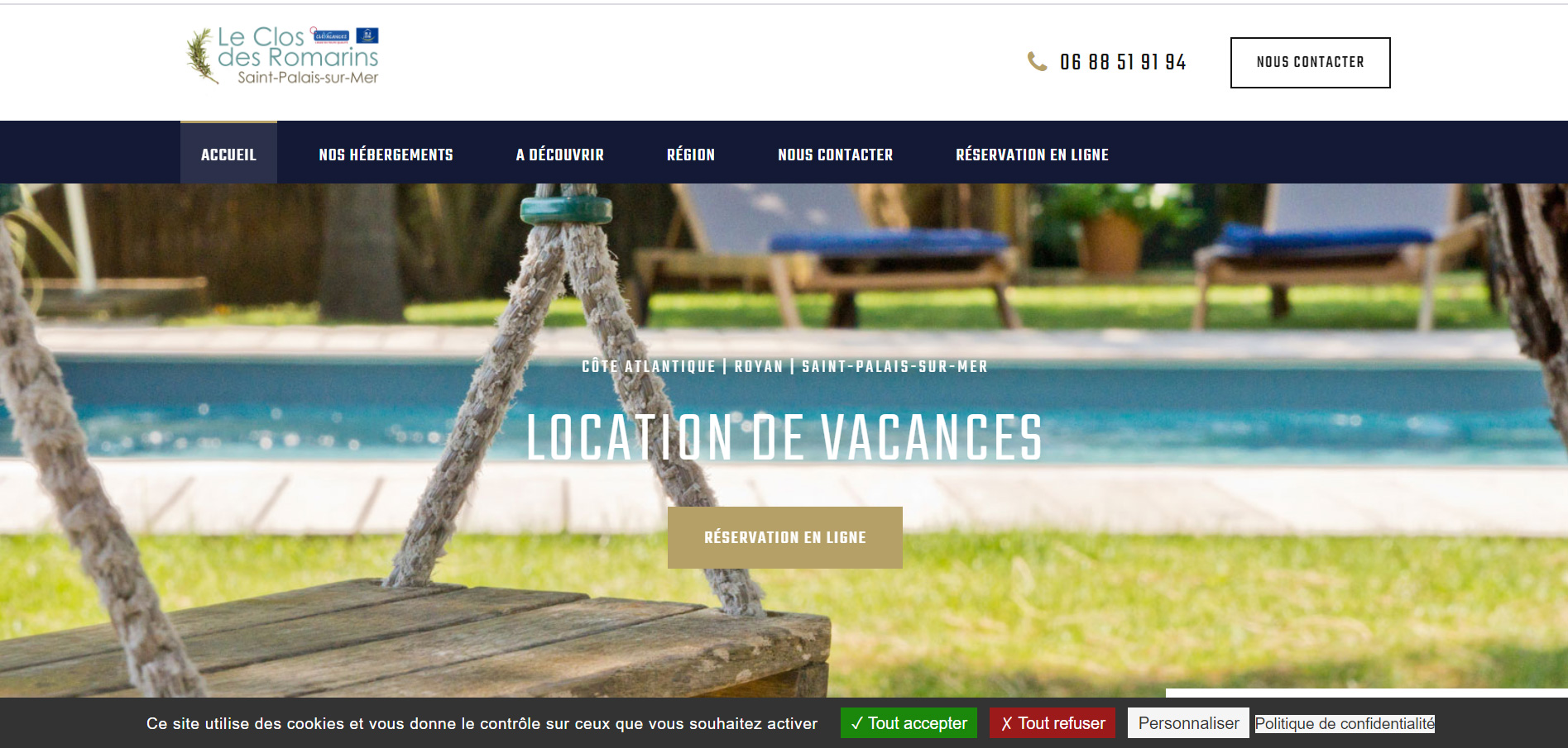 Bernezac communication création site internet vitrine classique responsive adapté aux mobiles et tablettes charente maritime nouvelle aquitaine