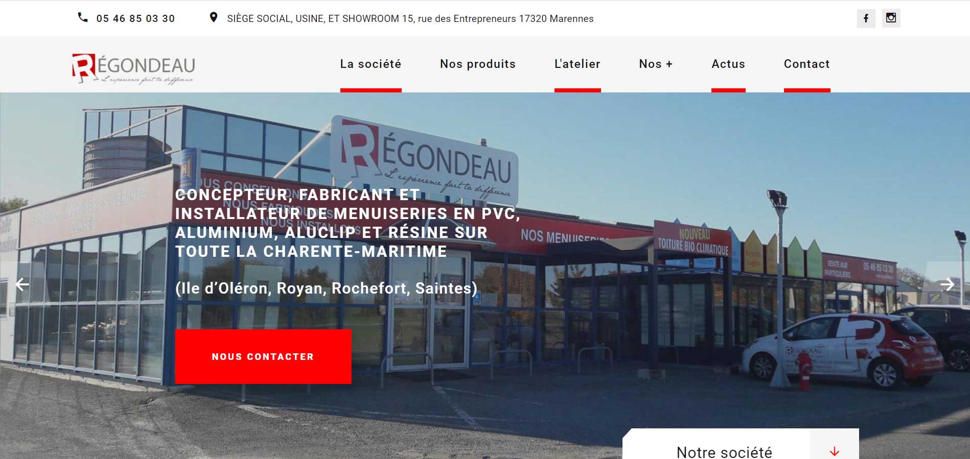 Bernezac communication création site internet vitrine classique responsive adapté aux mobiles et tablettes charente maritime nouvelle aquitaine