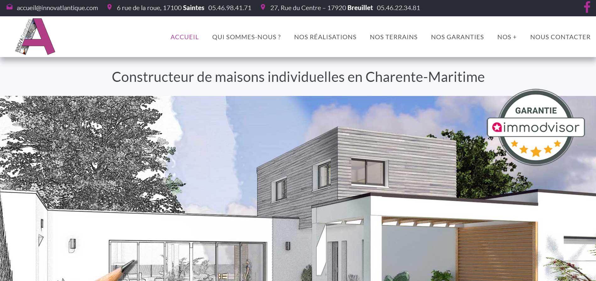 Bernezac communication création site internet vitrine classique responsive adapté aux mobiles et tablettes charente maritime nouvelle aquitaine
