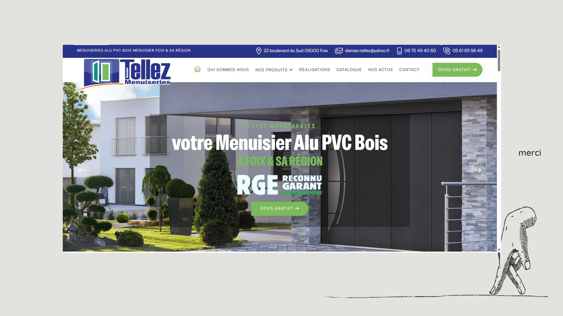 Bernezac communication création site internet vitrine classique responsive adapté aux mobiles et tablettes charente maritime nouvelle aquitaine