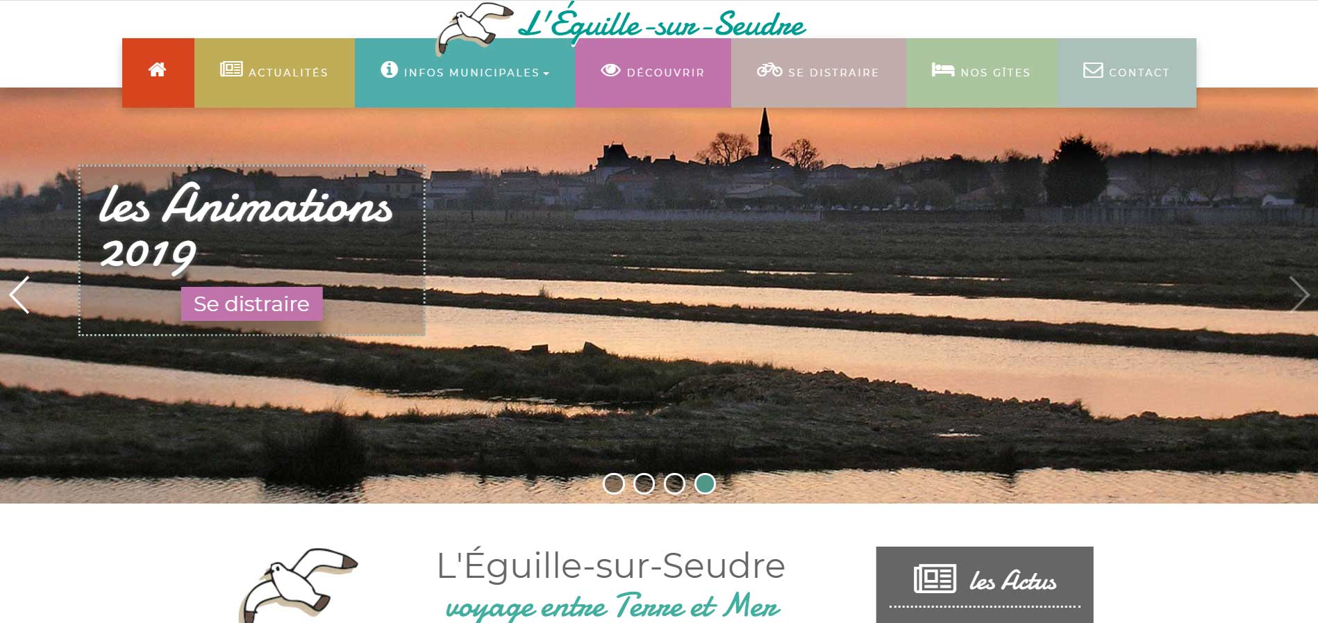 Bernezac communication création site internet vitrine classique responsive adapté aux mobiles et tablettes charente maritime nouvelle aquitaine