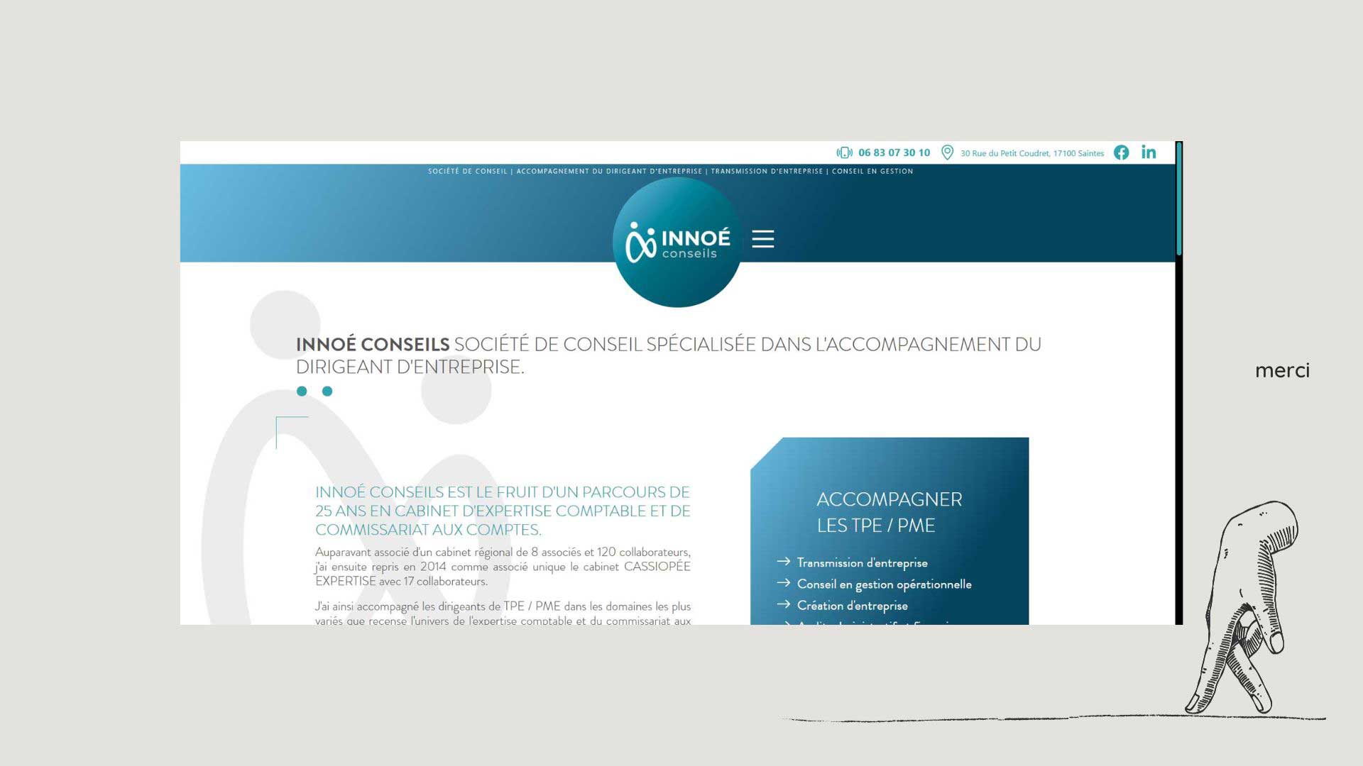 Bernezac communication création site internet administrables et e-commerce responsive adapté aux mobiles et tablettes charente maritime nouvelle aquitaine