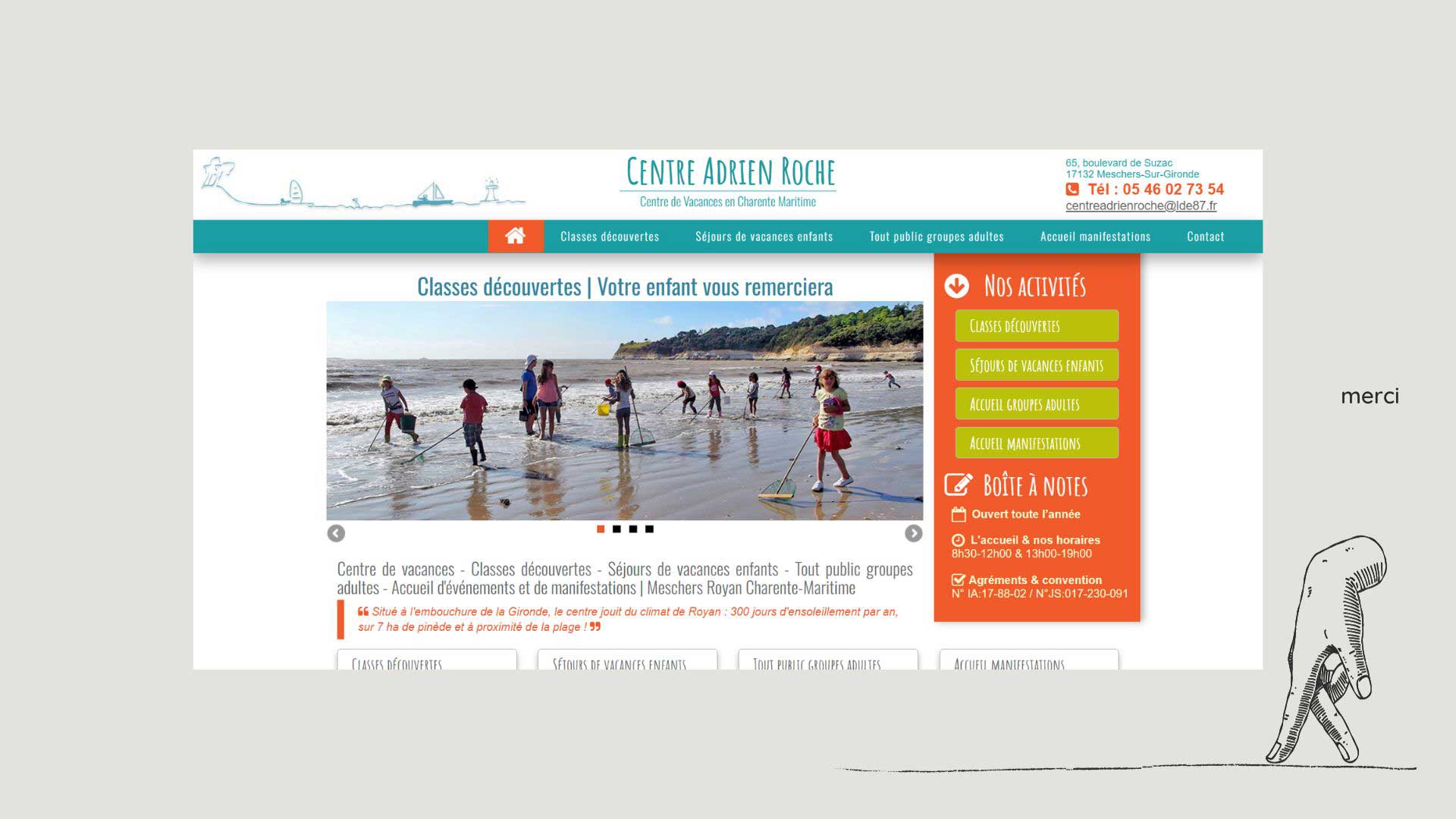 Bernezac communication création site internet vitrine classique responsive adapté aux mobiles et tablettes charente maritime nouvelle aquitaine